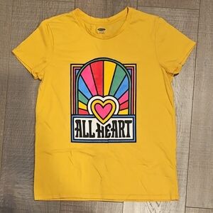 Kids Yellow Graphic T-Shirt